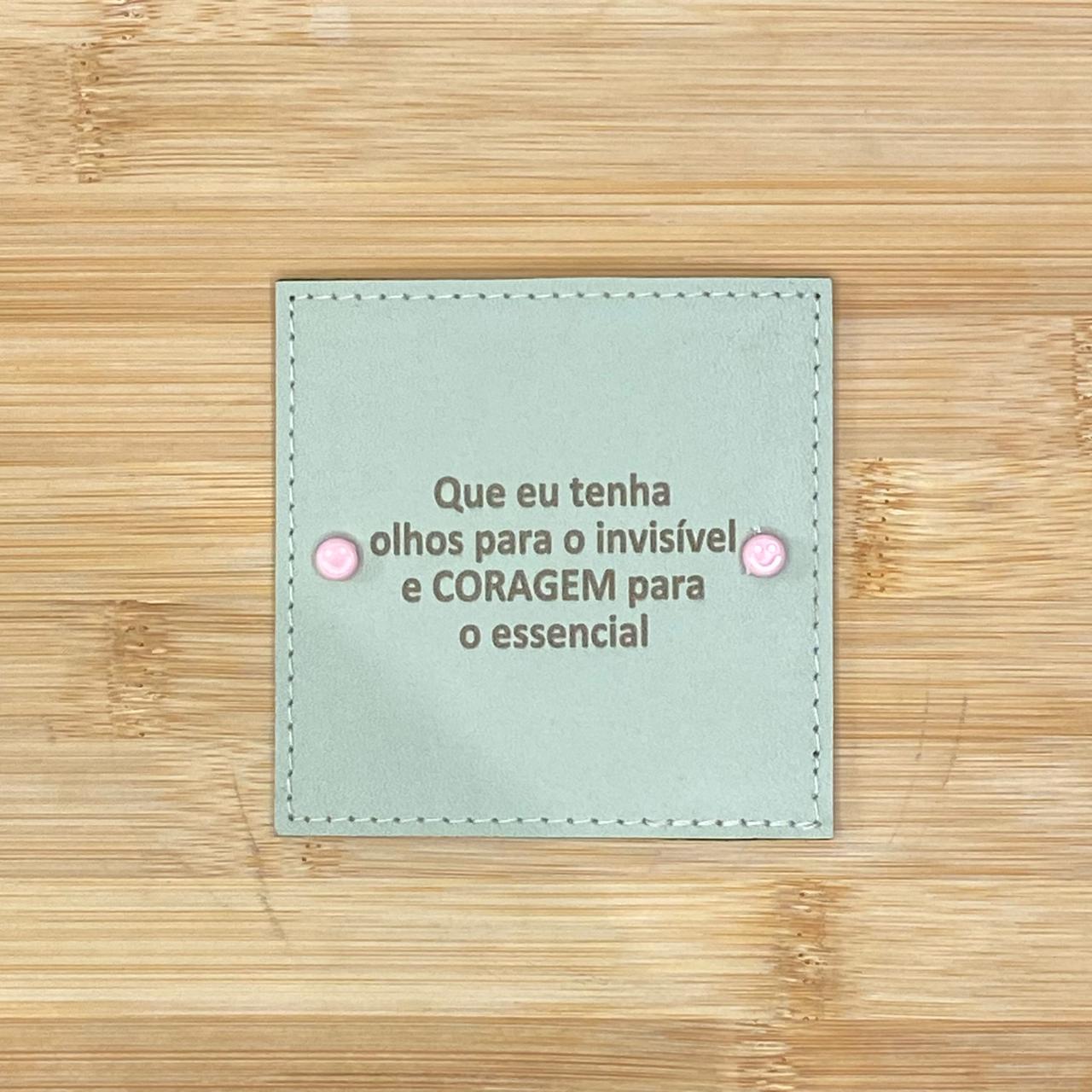PLACA EM COURO | QUADRADO M