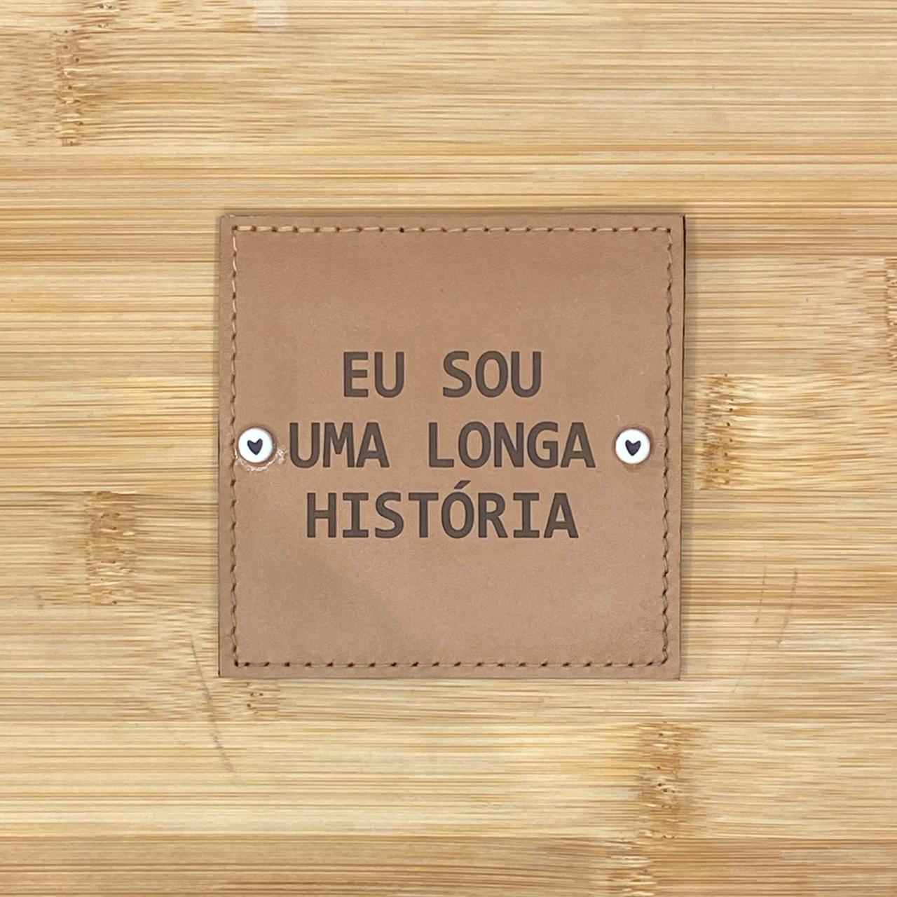 PLACA EM COURO | QUADRADO M