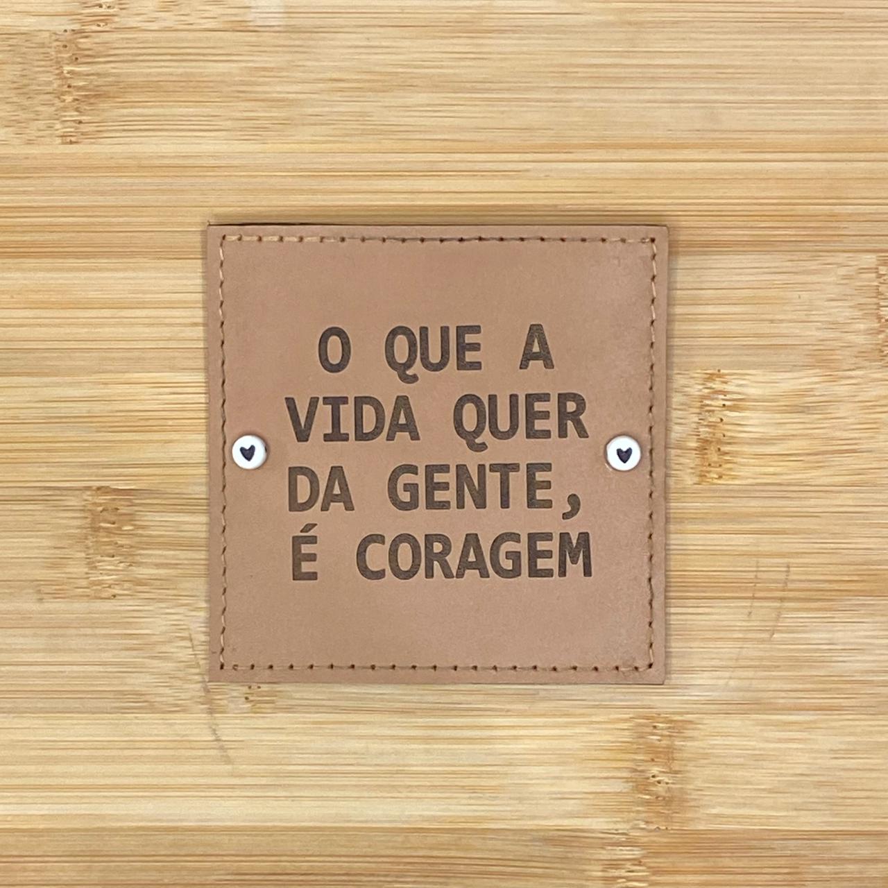 PLACA EM COURO | QUADRADO M