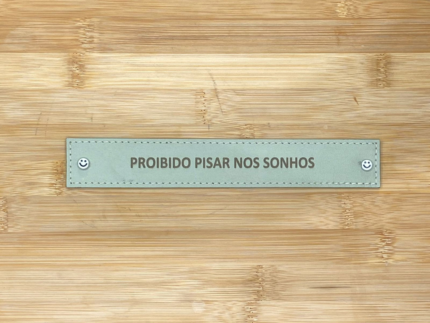 PLACA EM COURO | RETÂNGULO M