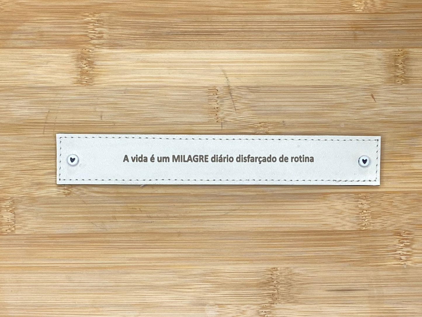 PLACA EM COURO | RETÂNGULO M