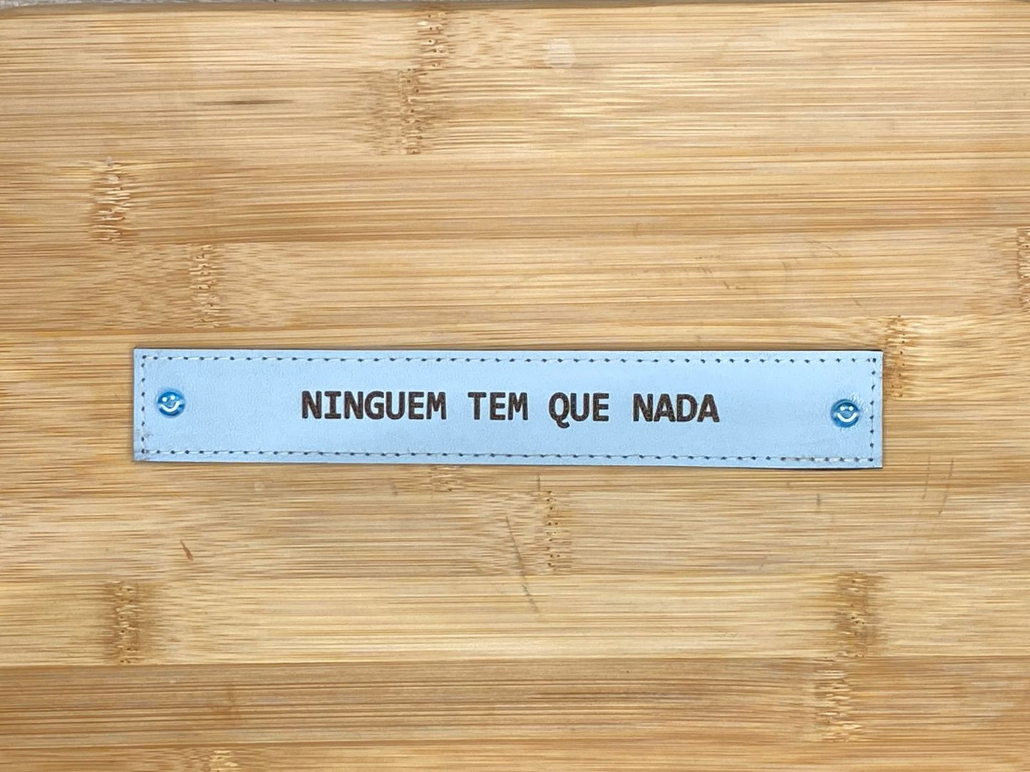 PLACA EM COURO | RETÂNGULO M