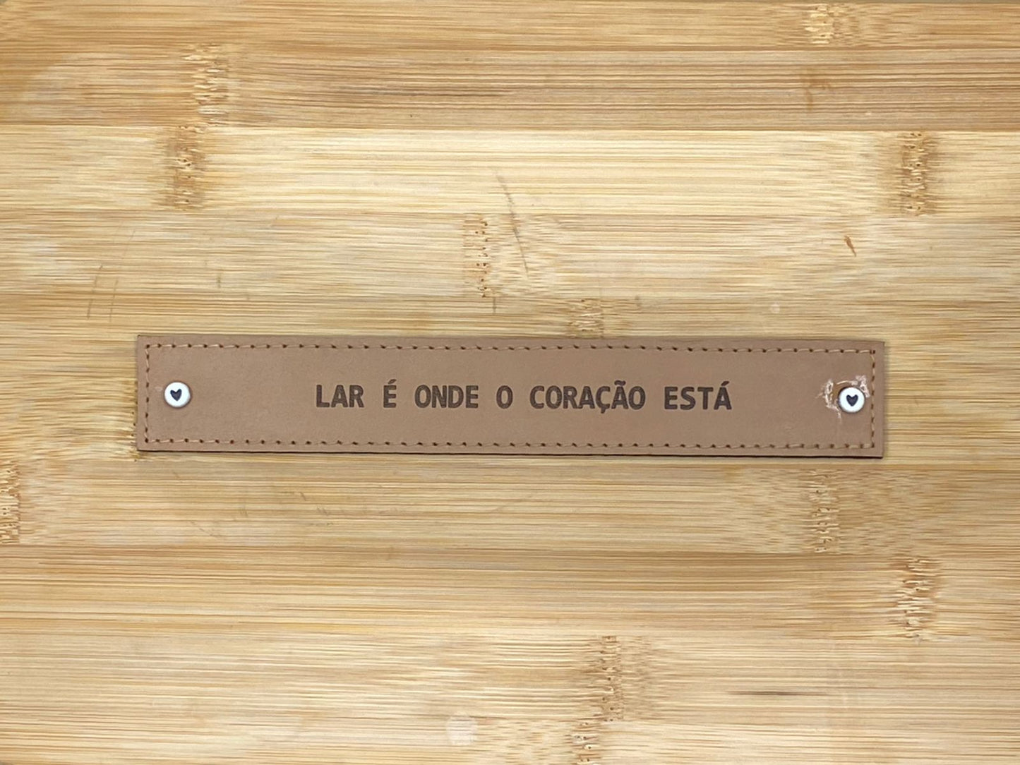 PLACA EM COURO | RETÂNGULO M