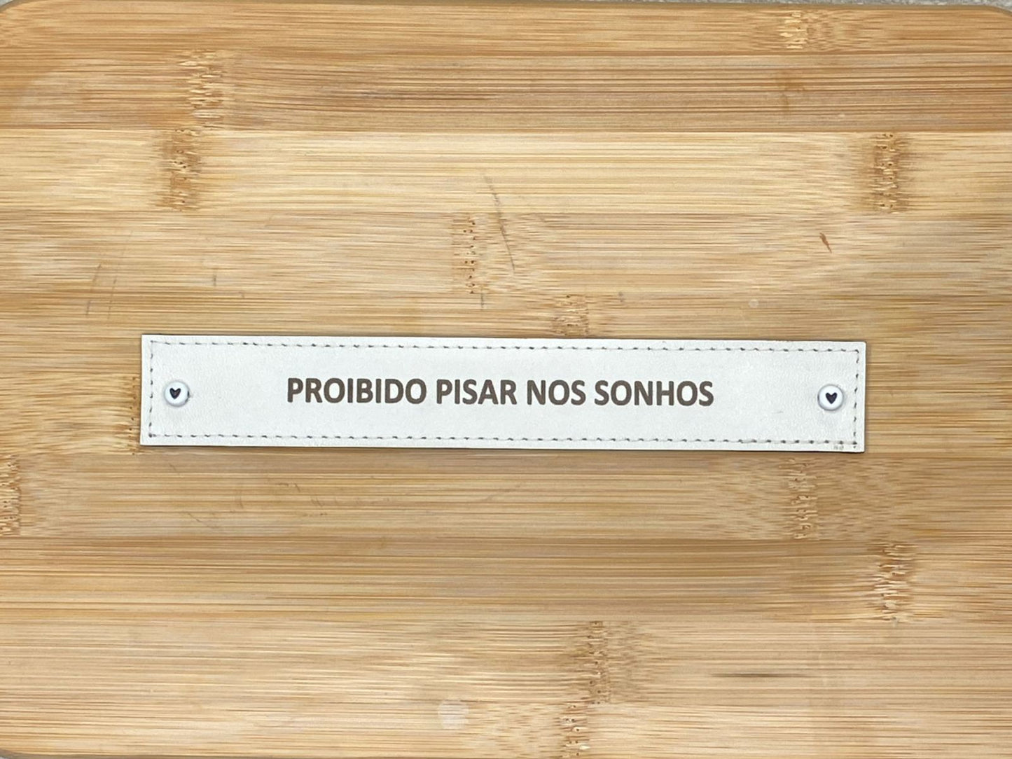 PLACA EM COURO | RETÂNGULO M