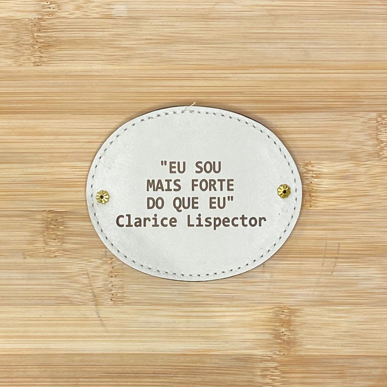 PLACA EM COURO | OVAL M