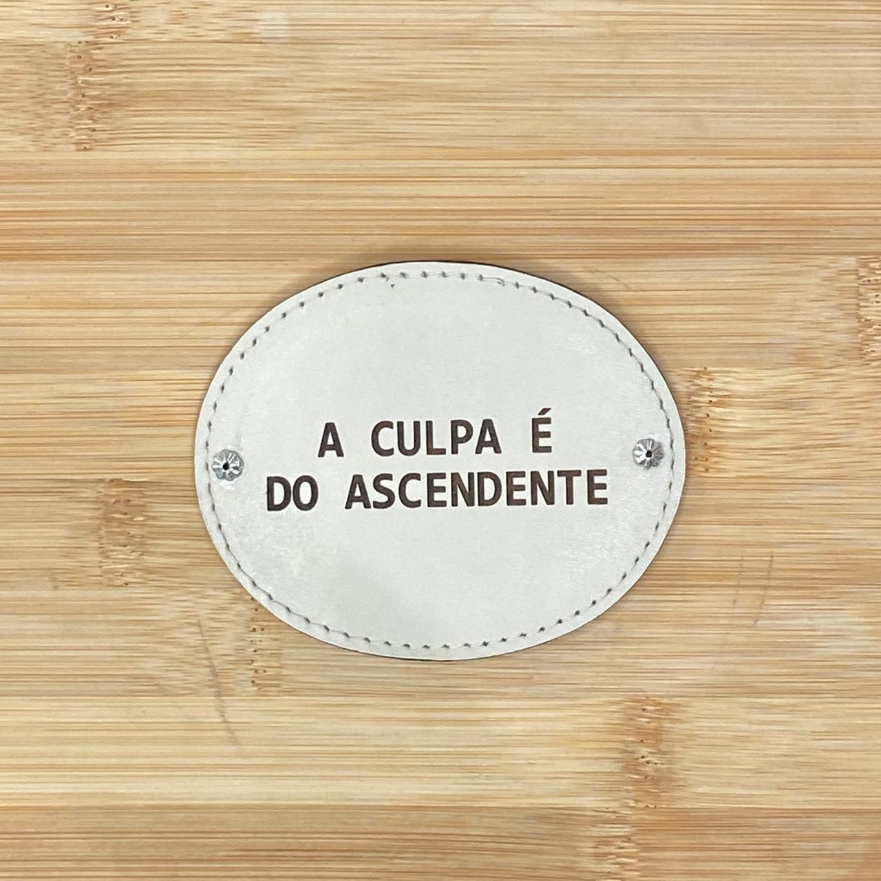 PLACA EM COURO | OVAL M
