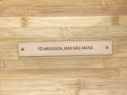 PLACA EM COURO | RETÂNGULO M