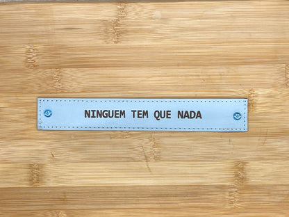 PLACA EM COURO | RETÂNGULO M